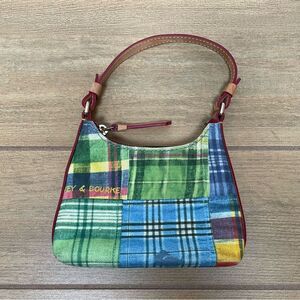 Dooney & Bourke Bitsy Plaid Vachetta Leather Mini Bag